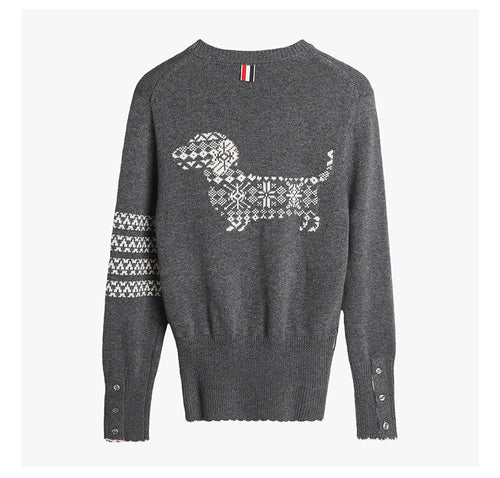 2026SS Men's Four-Stripe Crew Neck Knit Sweater | Thom Browne
