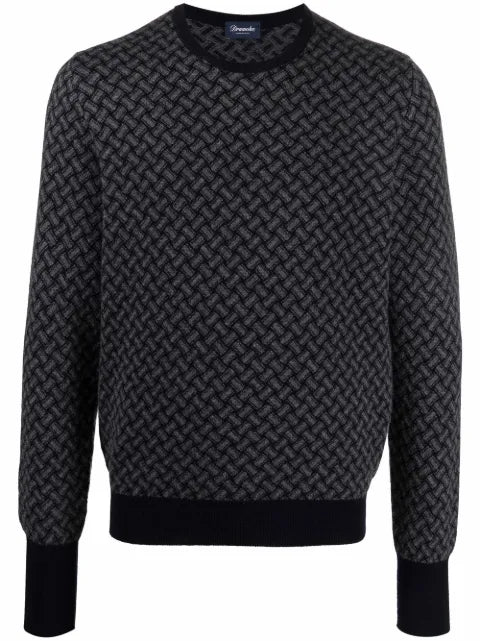 Drumohr pattern-jacquard knit jumper