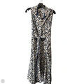 Dress Casual Midi By Nic + Zoe In Blue & White, Size: M