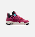 Air Jordan 4 Retro She's A Star Grade School Shoes - Sweet Beet Desert Pink Off Noir Chalk