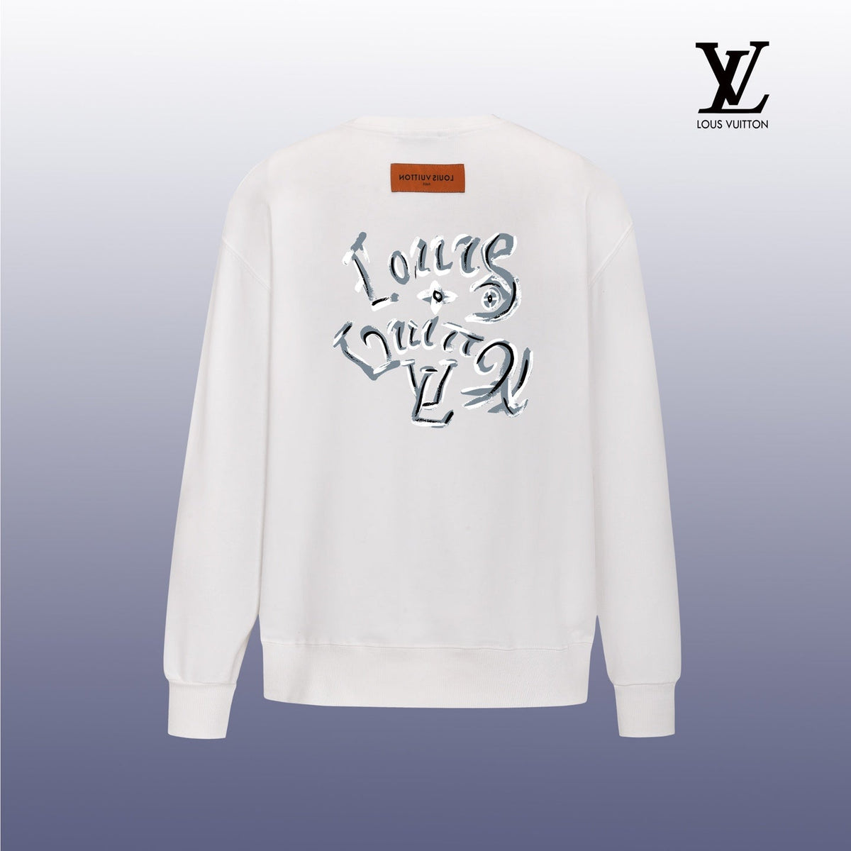 Designer Graphic Print Crewneck Sweatshirt