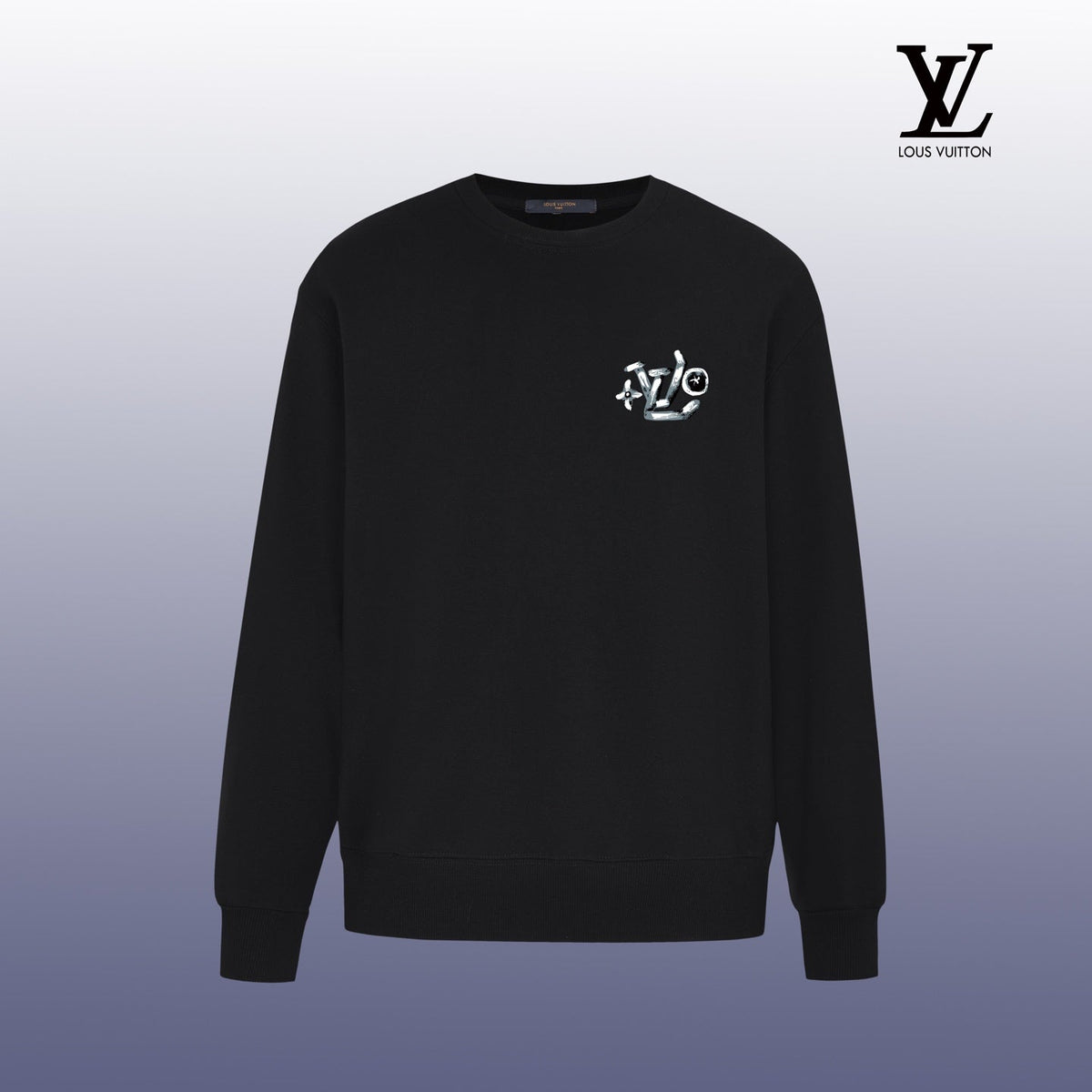 Designer Graphic Print Crewneck Sweatshirt