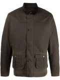 Barbour Brunden Wax corduroy-collar jacket