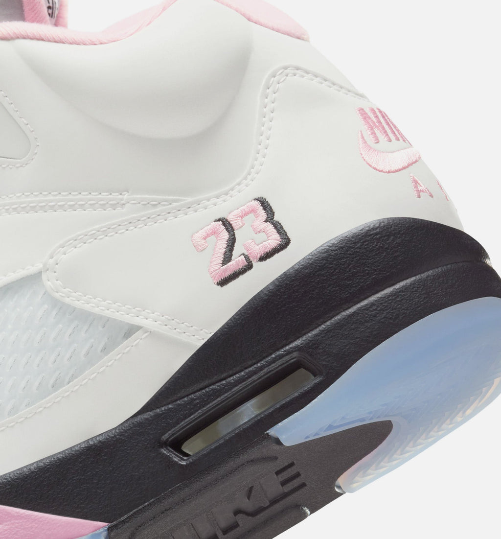 Air Jordan 5 Retro Medium Soft Pink Men's – White/Soft Pink/Black