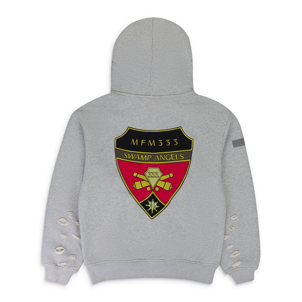 Grey MURD333R.FM Special Ops Hoodie