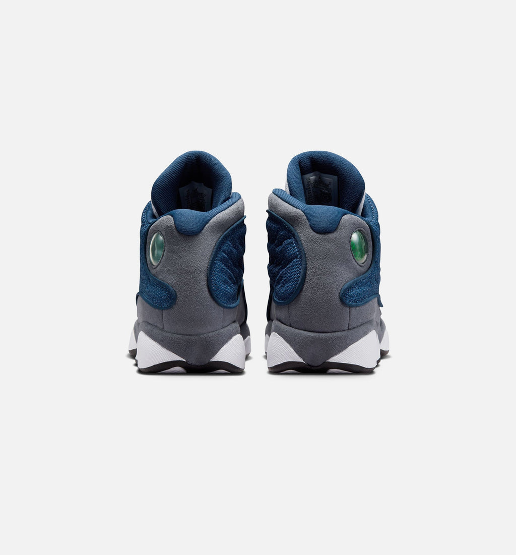 Air Jordan 13 Retro Navy and Flint Grey – Grade School Lifestyle Shoe in Navy/University Blue/Flint Grey/White