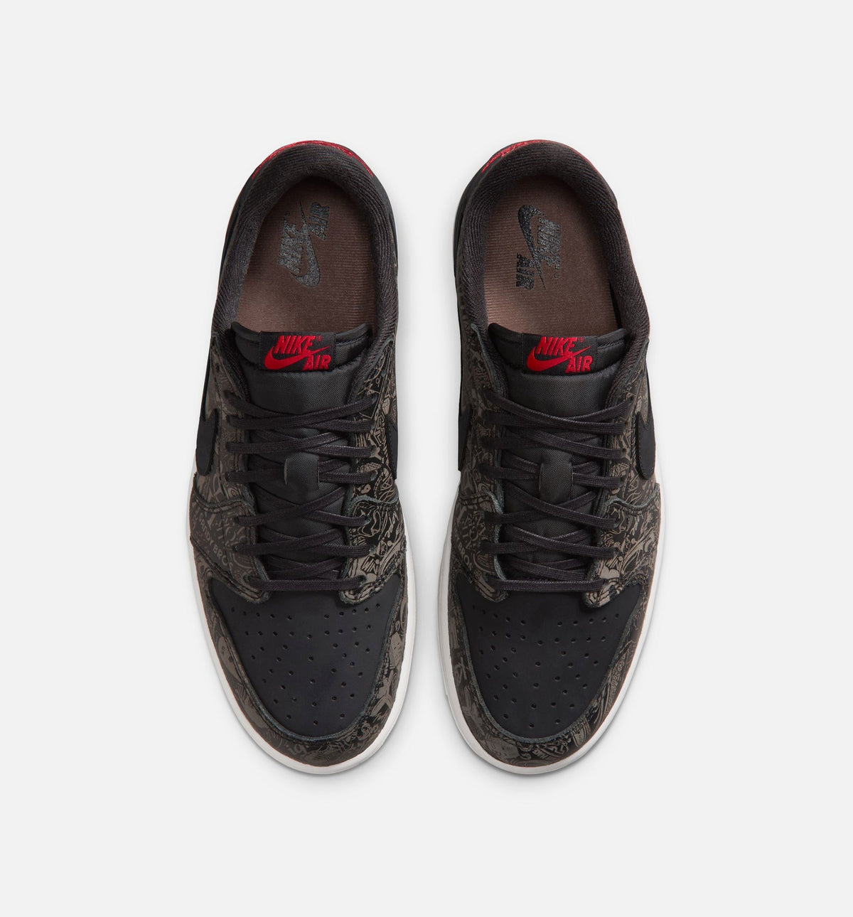 Air Jordan 1 Retro Low OG Laser Black/Red Men's Lifestyle Shoes - Black/Varsity Red/Summit White