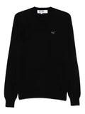 Comme Des Garçons Play logo-patch sweater