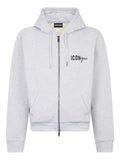 DSQUARED2 ICONnique boyfriend fit zipped hoodie