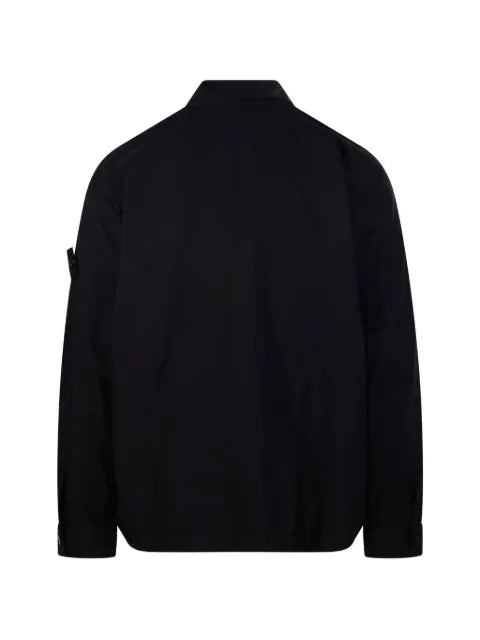 Stone Island 1200032 stretch cotton Tela 'Paracadute' comfort-fit overshirt with snap fastening