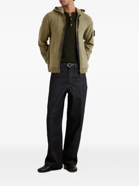 Stone Island 5100050 plush stitch organic cotton nylon sweater