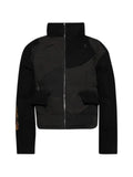 Who Decides War upcycled patchwork jacket