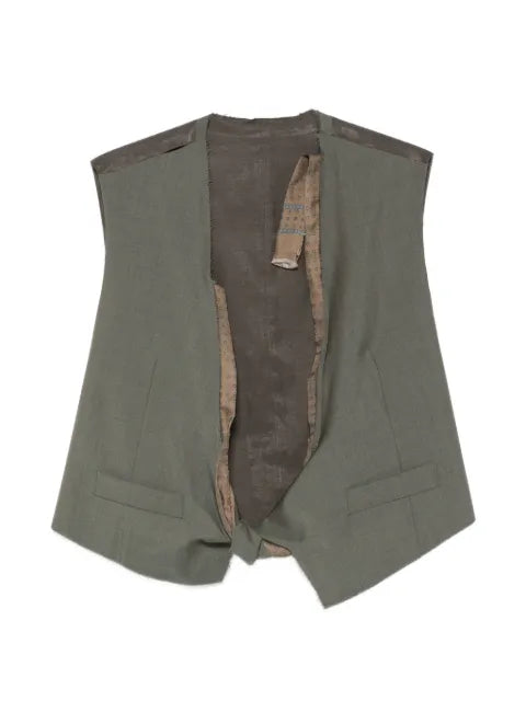 Magliano Dawn raw-edge waistcoat