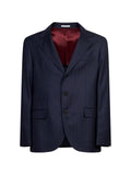 Brunello Cucinelli pinstriped single-breasted blazer