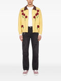 FOUND floral-embroidered zip-up cardigan