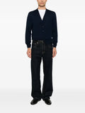 Canali button-fastening V-neck cardigan