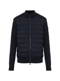 Moncler wool & cashmere blend padded zip-up cardigan