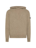 Peuterey logo-patch drawstring knitted hoodie