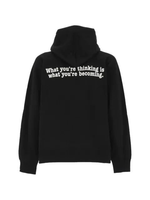 sacai Muhammad Ali graphic-print oversized hoodie