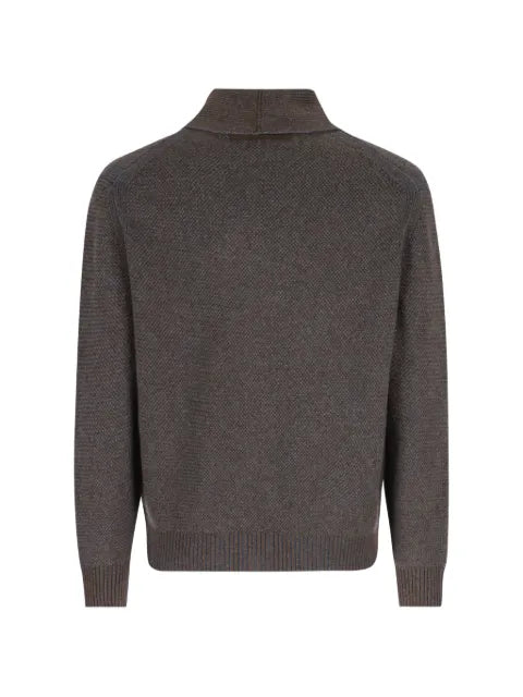 Zegna shawl-collar knit cardigan