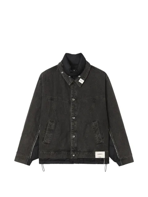 FIVE CM quilted panelled denim jacket
