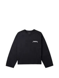 Purple Brand logo-print cropped sweatshirt