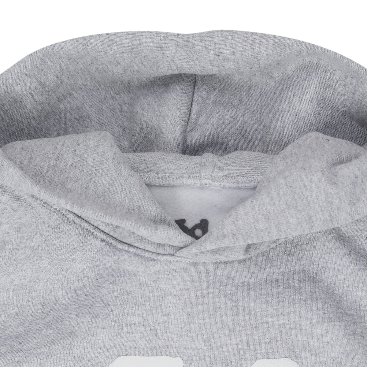Grey Womens Beluga Grey Crop Hoodie