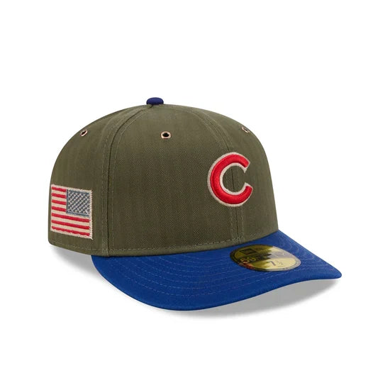 New Era x Three Looms 5950 Pinched Crown Chicago Cubs American Herringbone Fitted Hat