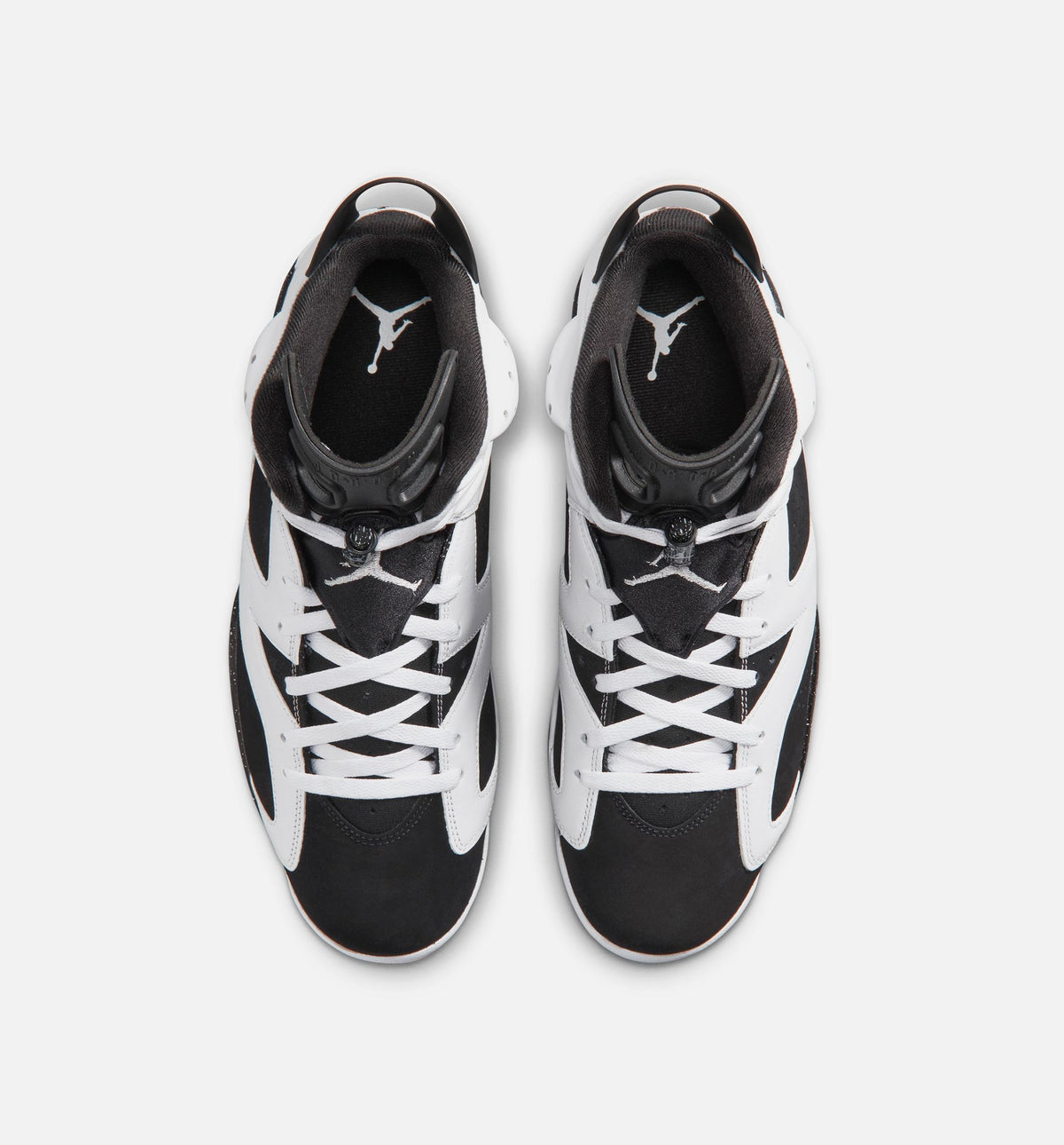 Air Jordan 6 Retro Black and White Men's Sneakers - Black/White