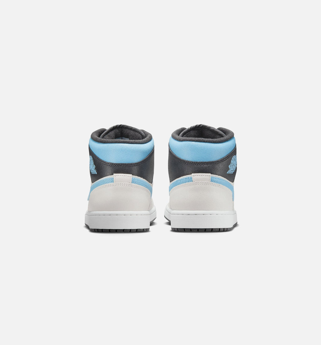 Air Jordan 1 Mid SE “Summit White Blue Chill Black” Men's Lifestyle Shoes