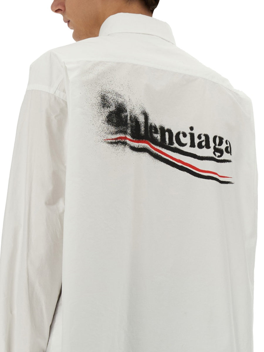 Balenciaga Men Large Fit Shirt