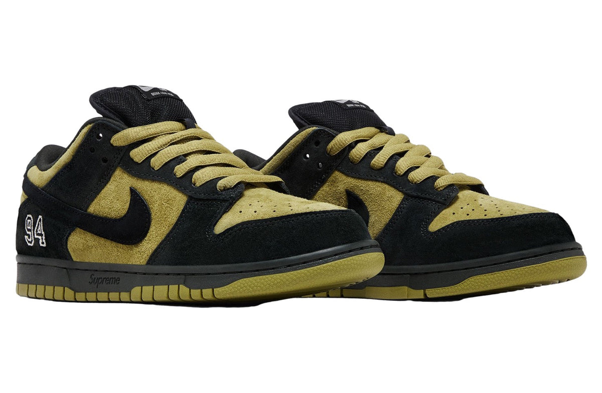 Supreme x Nike SB Dunk Low Camper Green / Black HQ8487-300