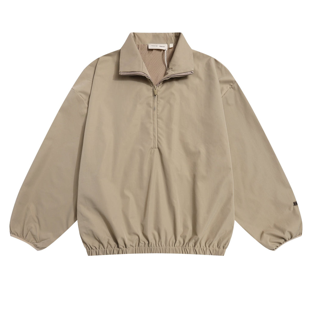 Fear of God Essentials Back Graphic Half-Zip Windbreaker