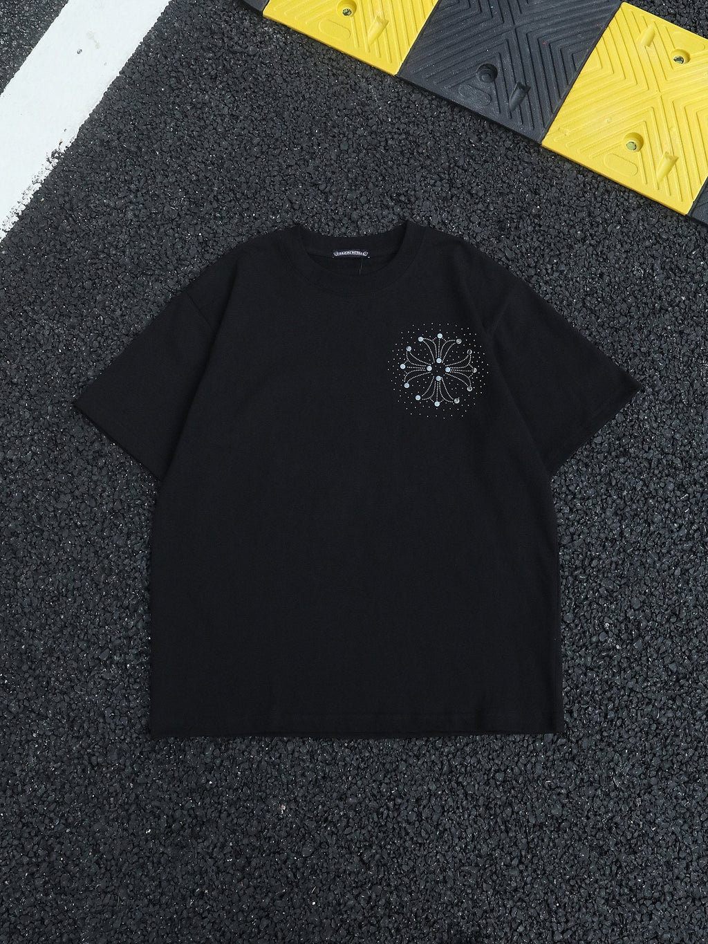 Chrome Hearts Rhinestone-Style Graphic T-Shirt