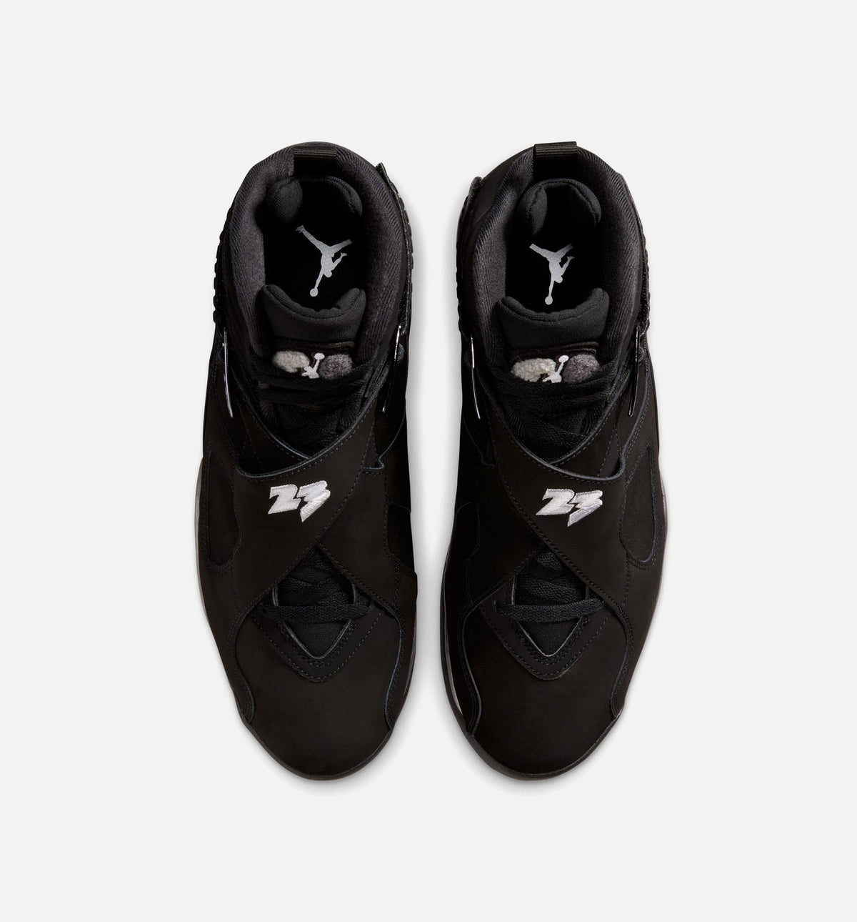 Air Jordan 8 Retro Chrome Men's Lifestyle Shoes – Black/White/Light Graphite