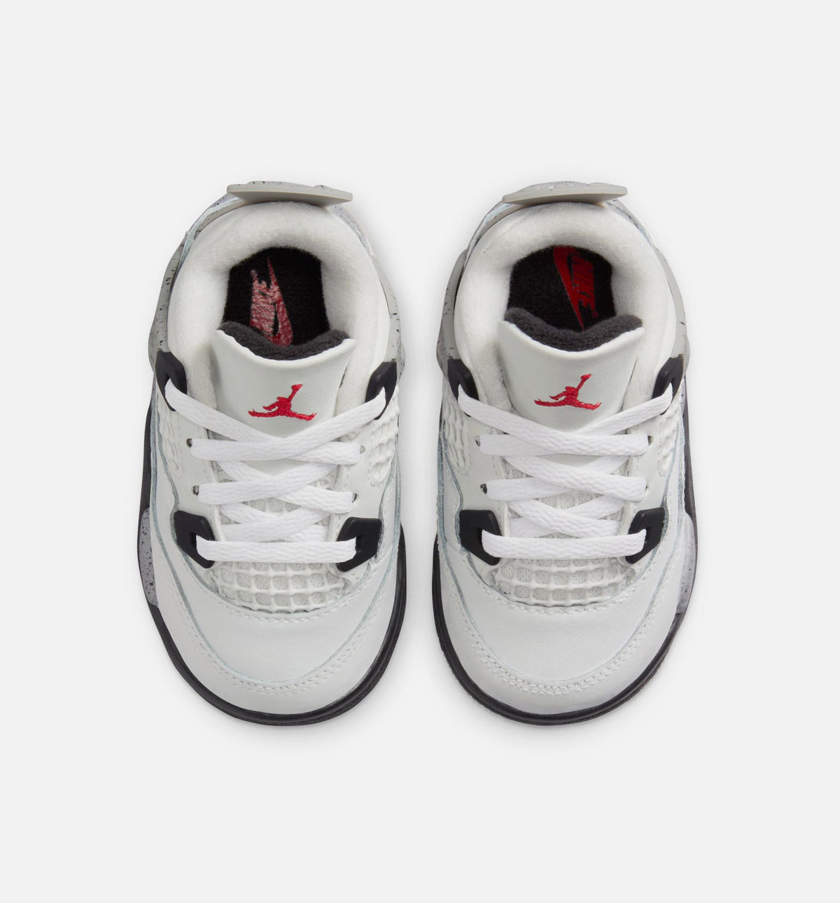 Air Jordan 4 Retro White Cement Infant/Toddler Sneakers