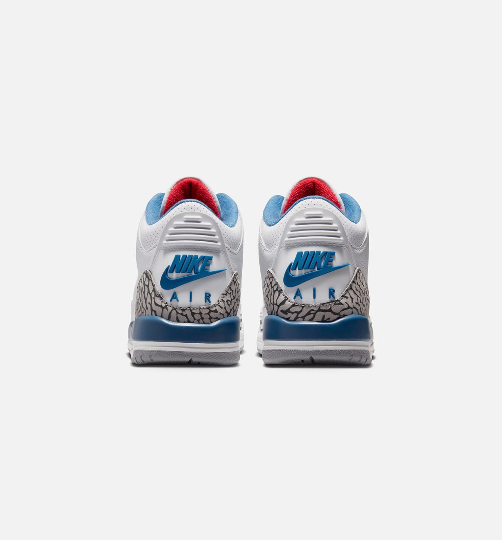Air Jordan 3 Retro OG True Blue Grade School – White/Fire Red/True Blue
