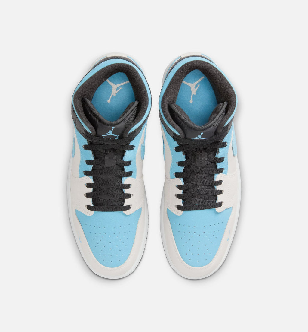 Air Jordan 1 Mid SE “Summit White Blue Chill Black” Men's Lifestyle Shoes