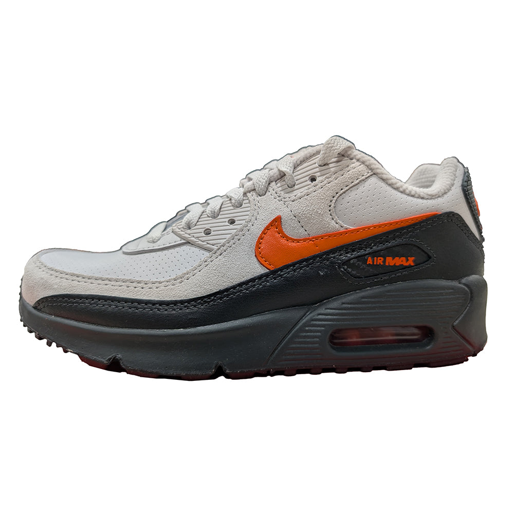 Big Kid's Nike Air Max 90 SE Vast Grey/Safety Orange (IF2623 003)