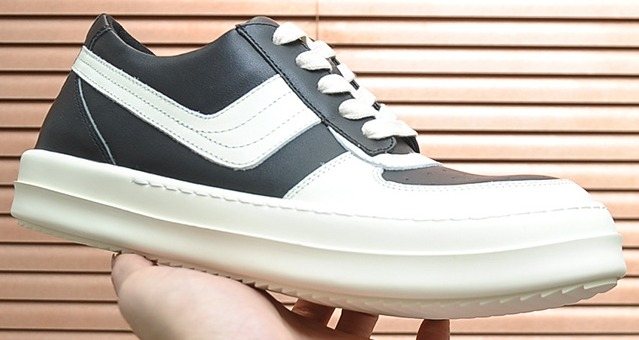 Rick Owens Paneled Platform Low-Top Sneakers