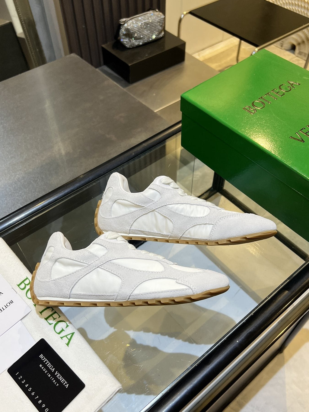 Bottega Veneta Suede Low-Top Sneakers