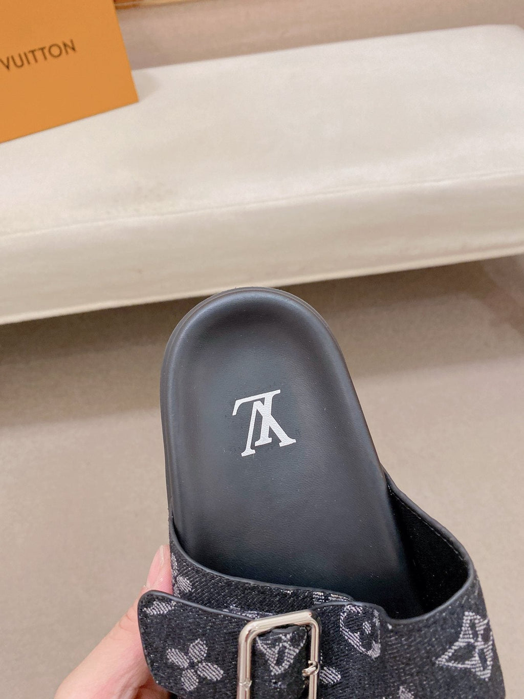 Louis Vuitton Men's Double-Buckle Slide Sandals